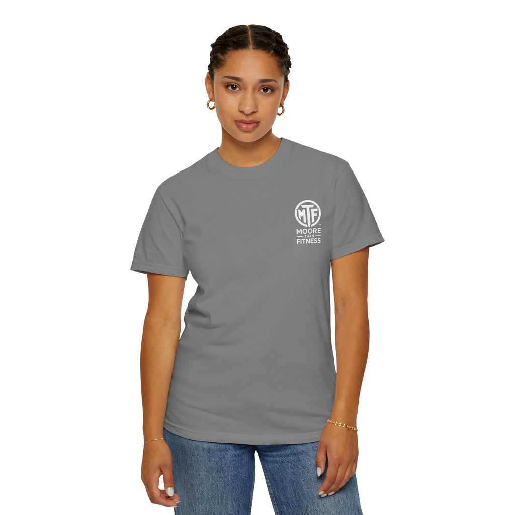 Discipline Builds Strength Purpose Builds Legacy T-Shirt — Moore Fitness Motivational Tee