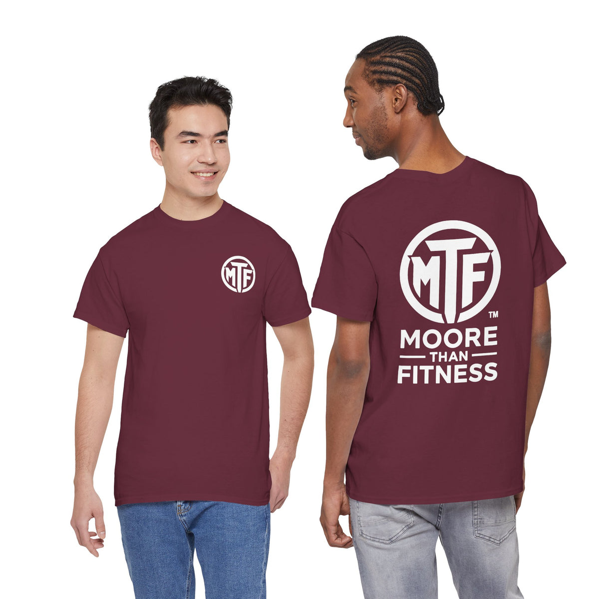 Moore Than Fitness Logo T‑Shirt — Gym Tee with MTF Emblem
