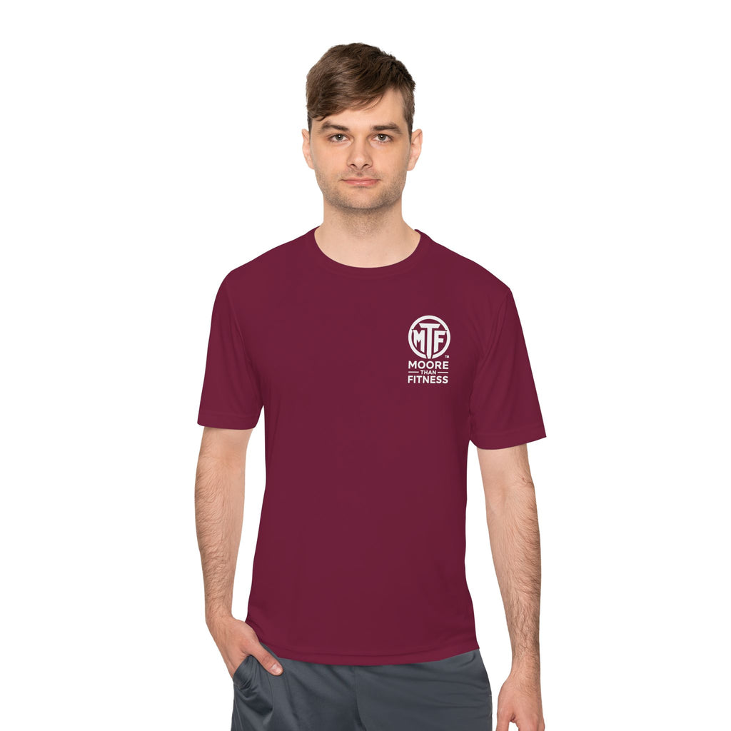 Moore Fitness 'Helping People Become More' Moisture-Wicking Tee