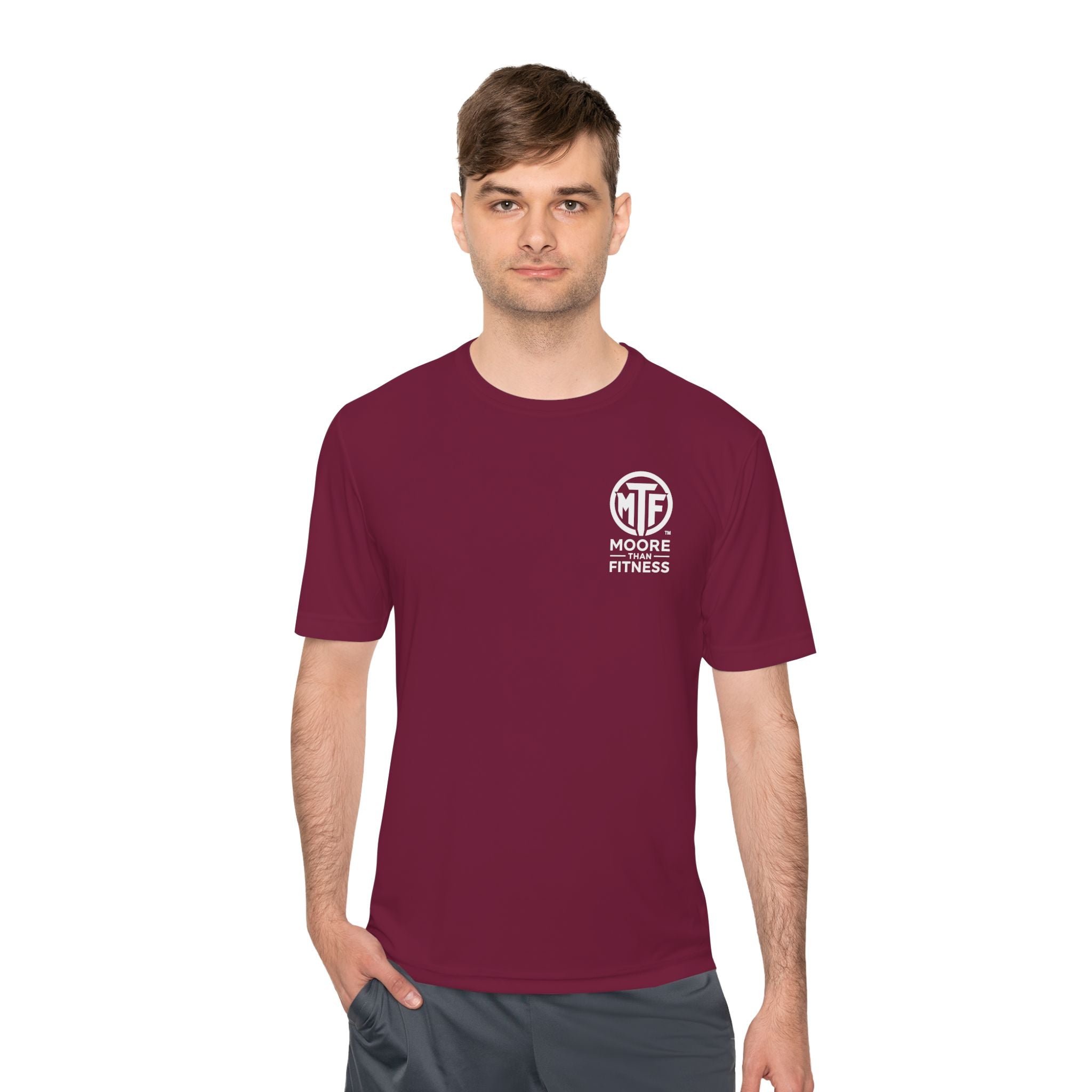 Moore Fitness 'Helping People Become More' Moisture-Wicking Tee