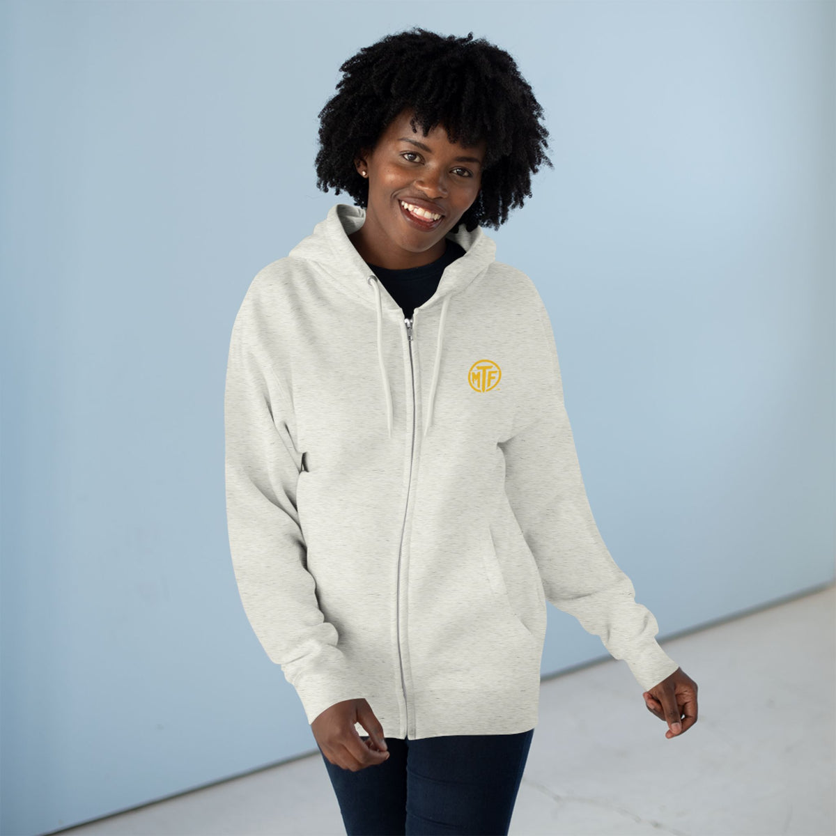 Move With Purpose Zip Hoodie — Moore Than Fitness Logo Fitness Hoodie