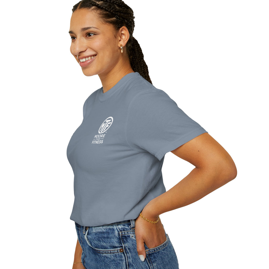 Discipline Builds Strength Purpose Builds Legacy T-Shirt — Moore Fitness Motivational Tee