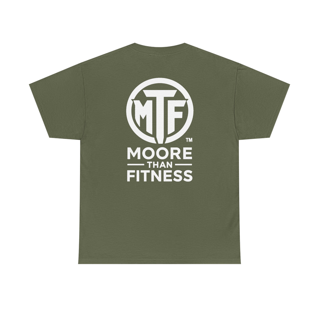 Moore Than Fitness Logo T‑Shirt — Gym Tee with MTF Emblem