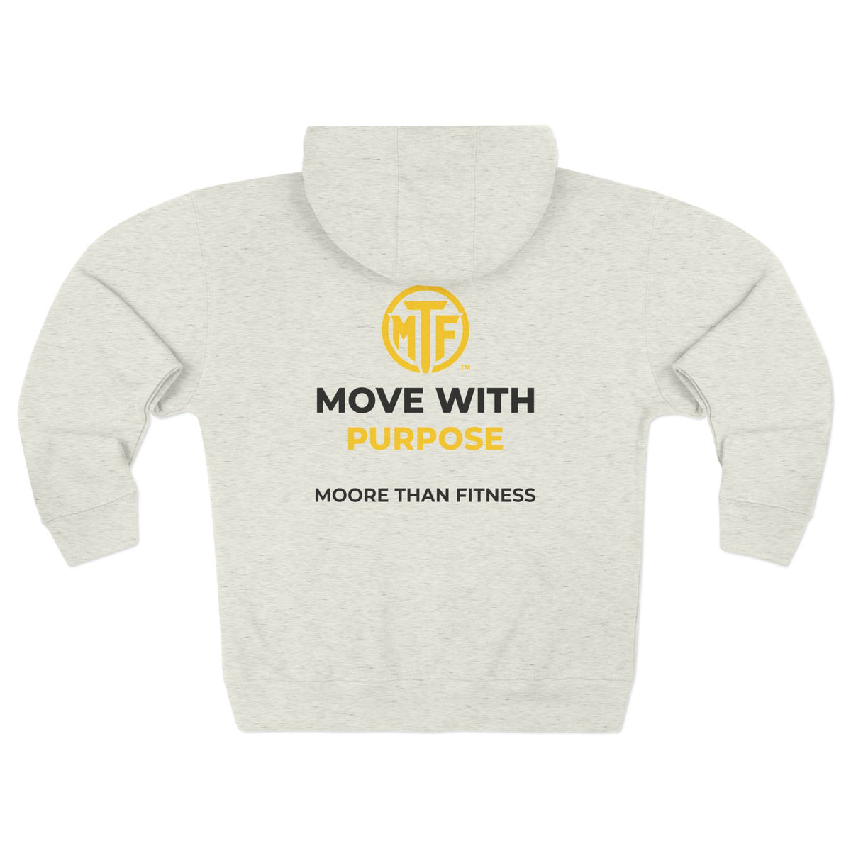 Move With Purpose Zip Hoodie — Moore Than Fitness Logo Fitness Hoodie