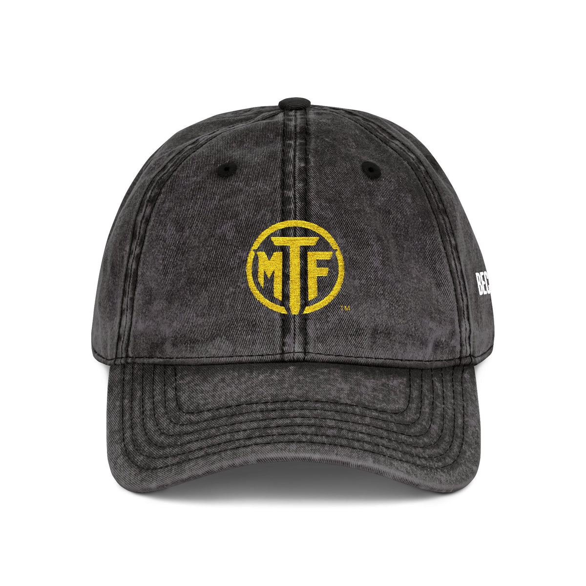 Vintage Embroidered Cap — Distressed Monogram Dad Hat