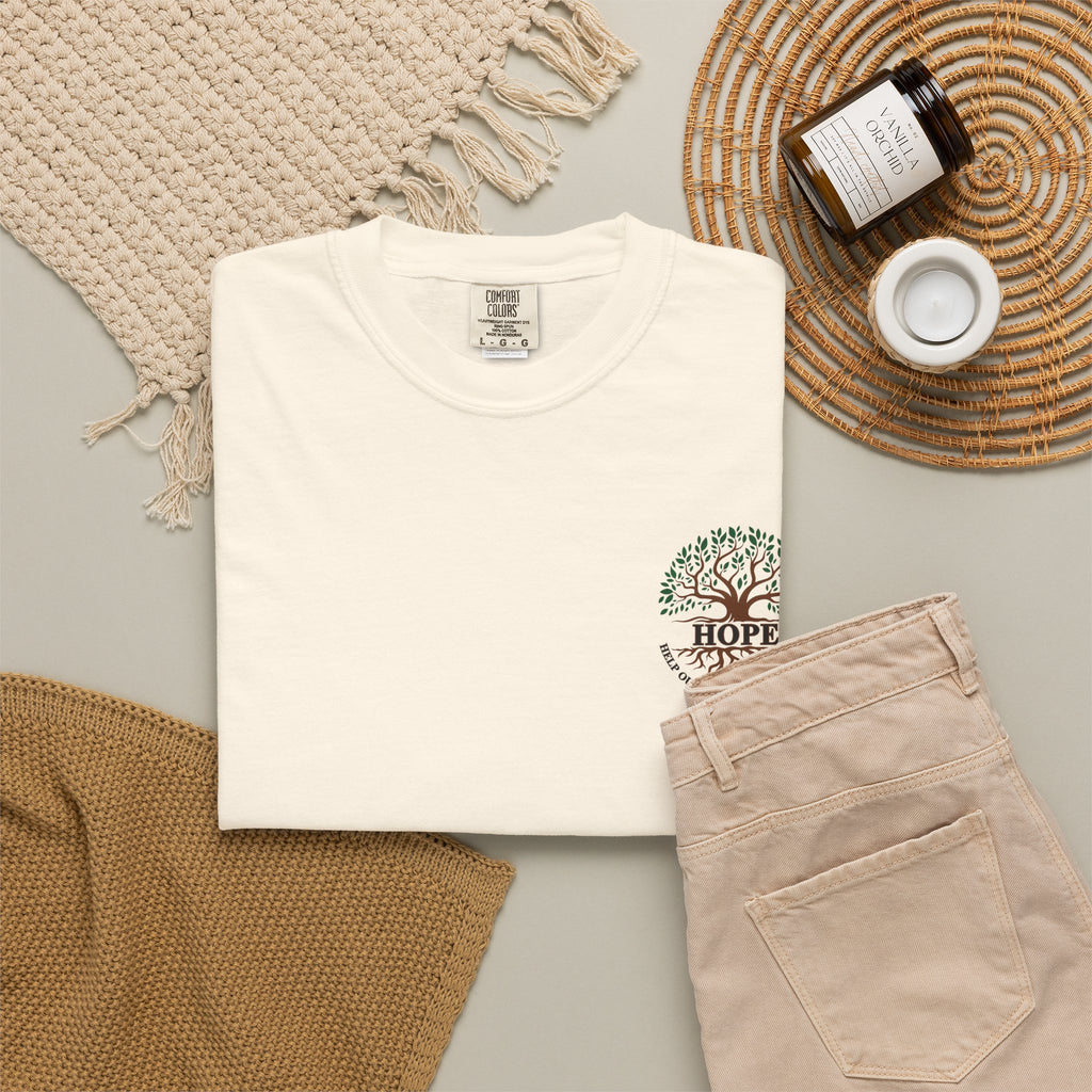 Hope Tree T-Shirt — "Help Our People Everywhere" Comfort Tee