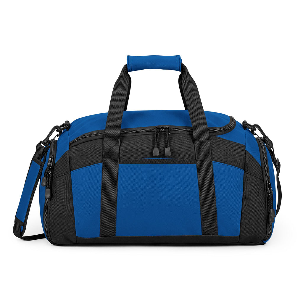 Embroidered Move With Purpose Gym Bag — Black Duffle for Fitness & Travel