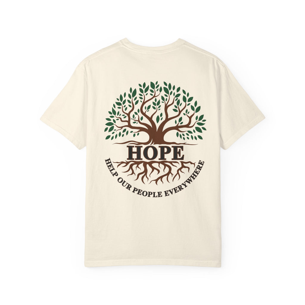 Hope Tree T-Shirt — "Help Our People Everywhere" Comfort Tee
