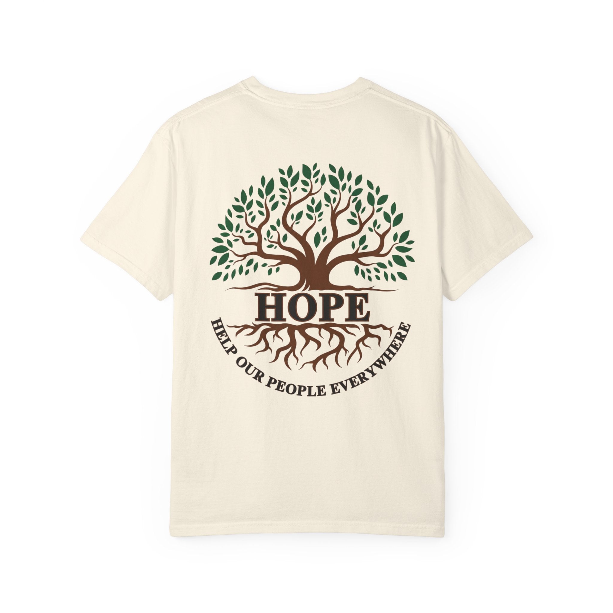 Hope Tree T-Shirt — "Help Our People Everywhere" Comfort Tee