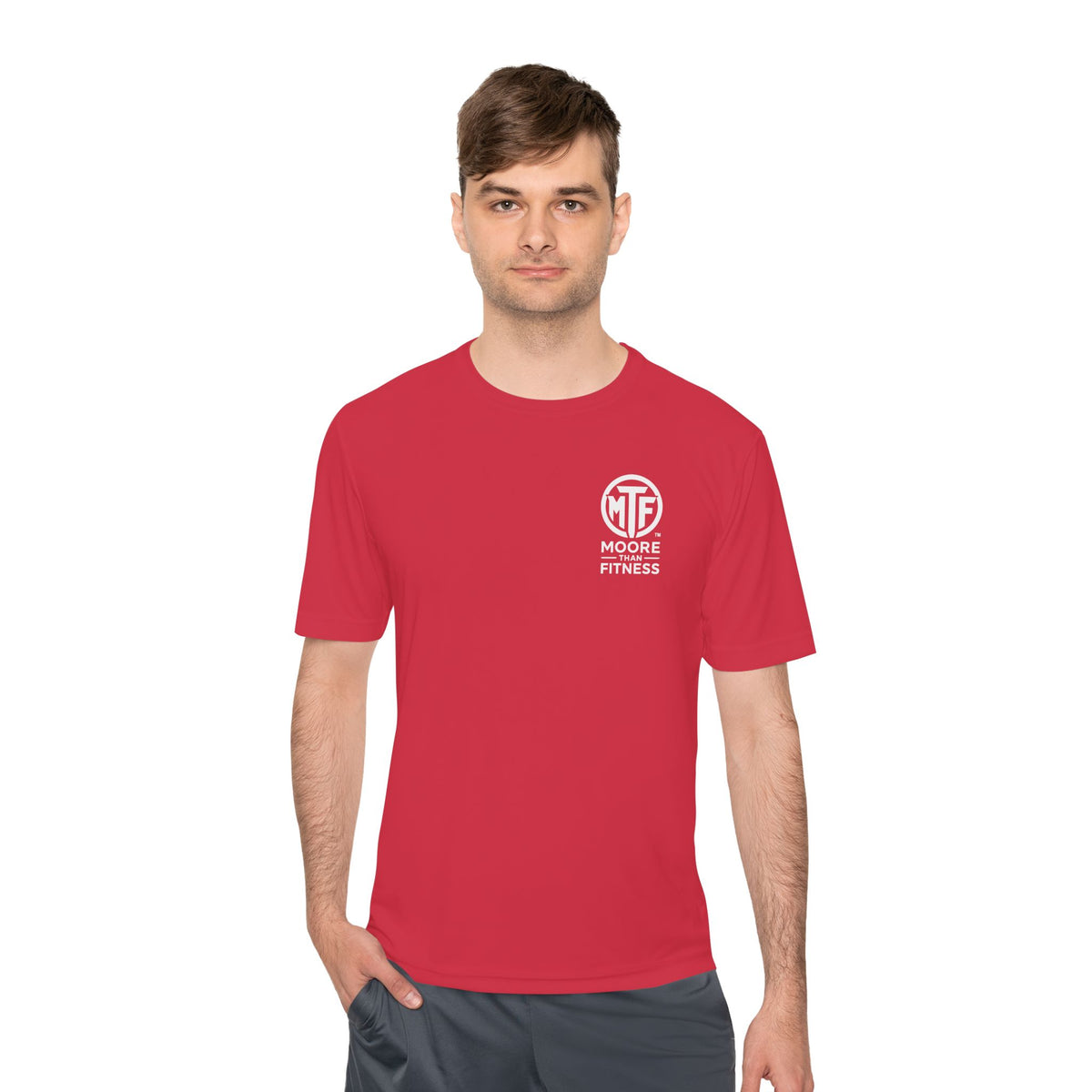 Moore Fitness 'Helping People Become More' Moisture-Wicking Tee