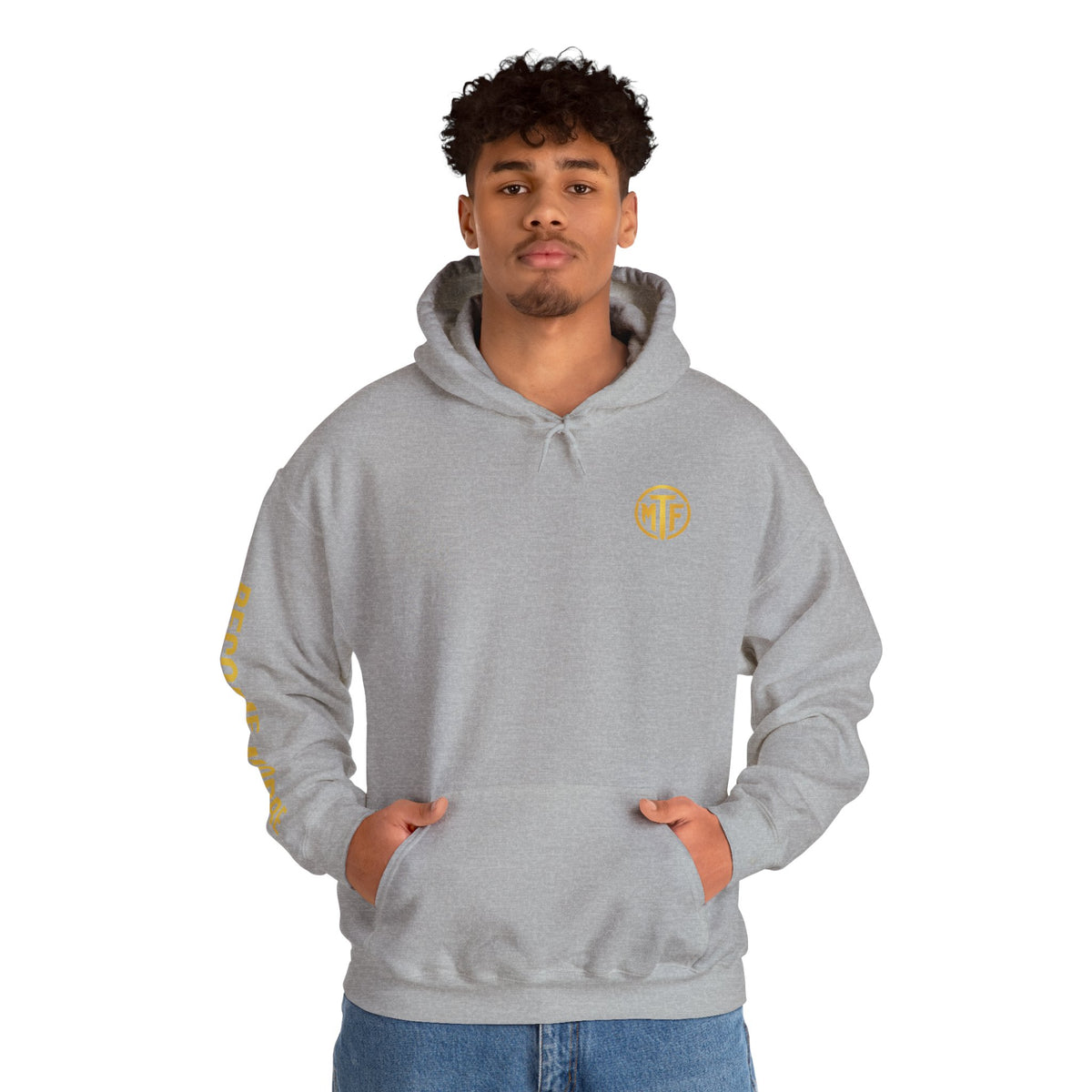 Signature Moore Than Fitness Logo Hoodie — "Become Moore" Sleeve Pullover