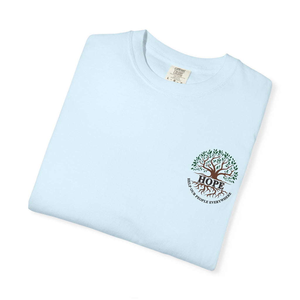 Hope Tree T-Shirt — "Help Our People Everywhere" Comfort Tee