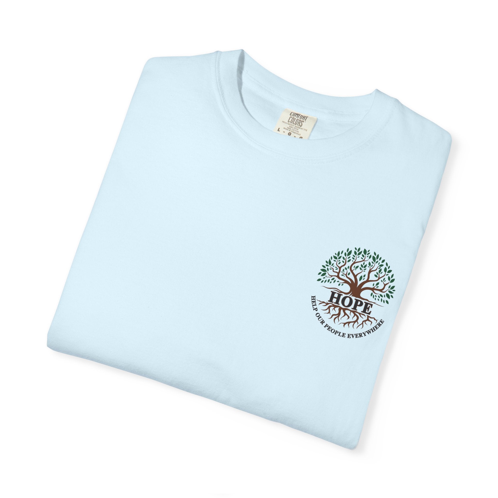 Hope Tree T-Shirt — "Help Our People Everywhere" Comfort Tee