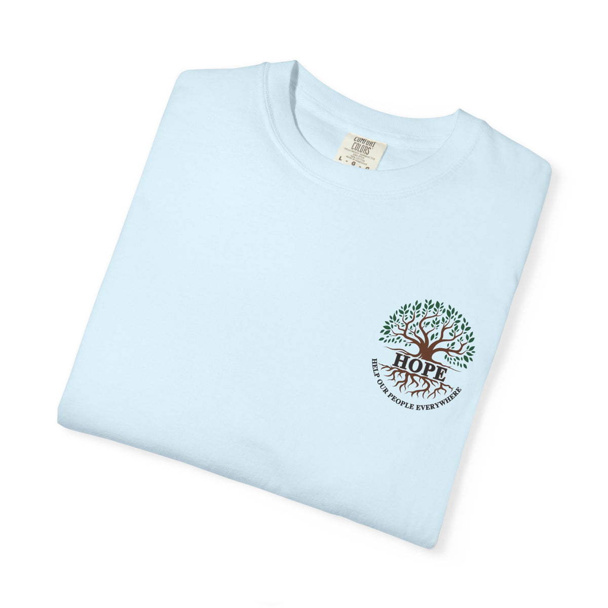 Hope Tree T-Shirt — "Help Our People Everywhere" Comfort Tee