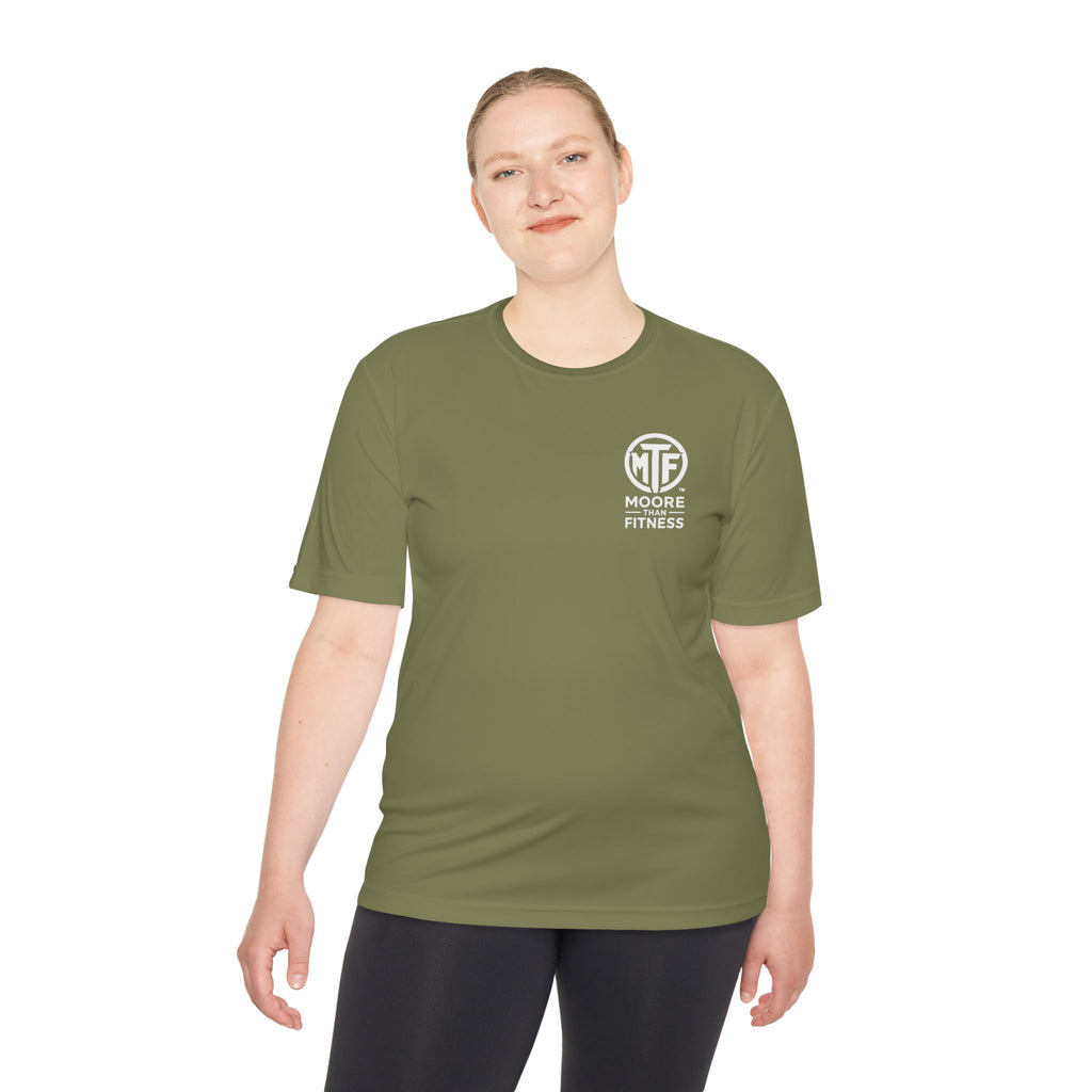 Moore Fitness 'Helping People Become More' Moisture-Wicking Tee