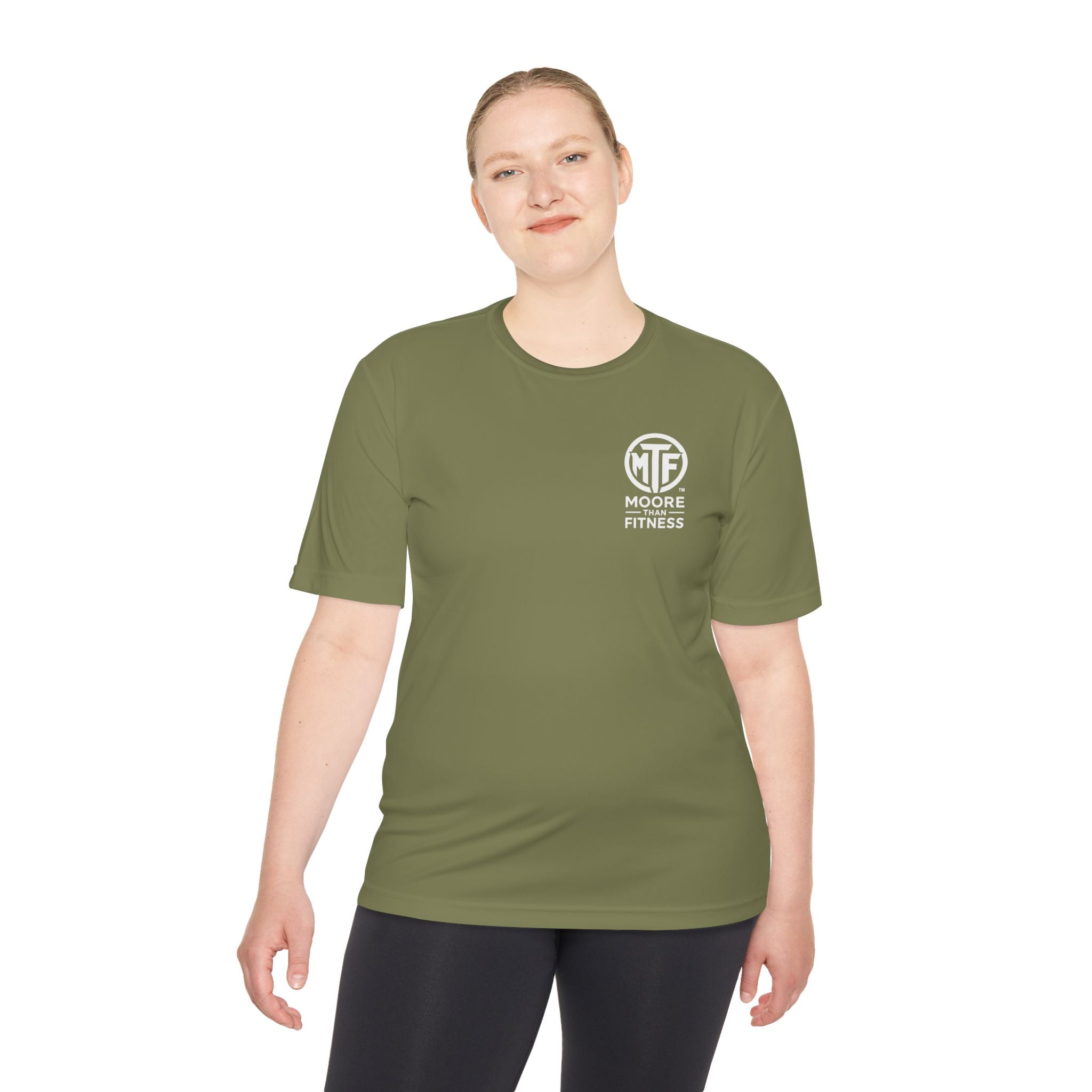 Moore Fitness 'Helping People Become More' Moisture-Wicking Tee