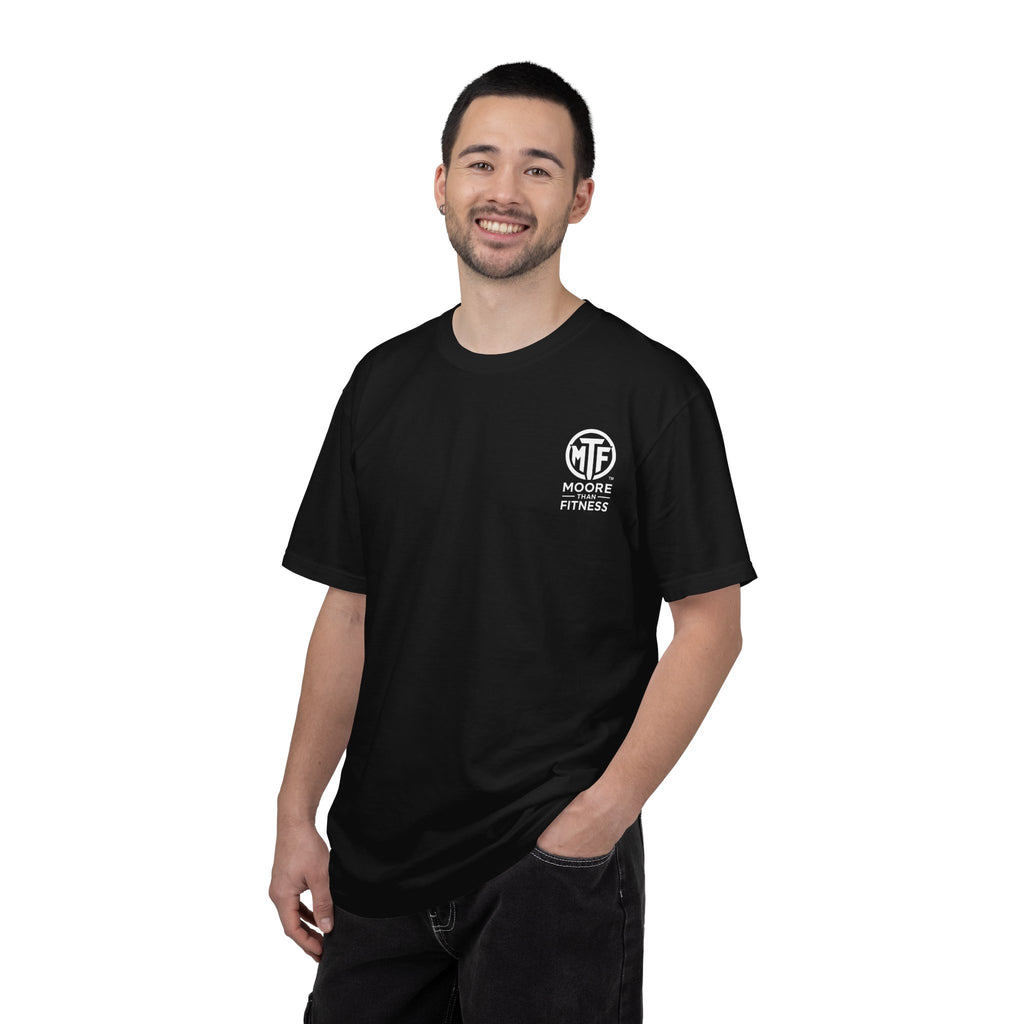Discipline Builds Strength Purpose Builds Legacy T-Shirt — Moore Fitness Motivational Tee