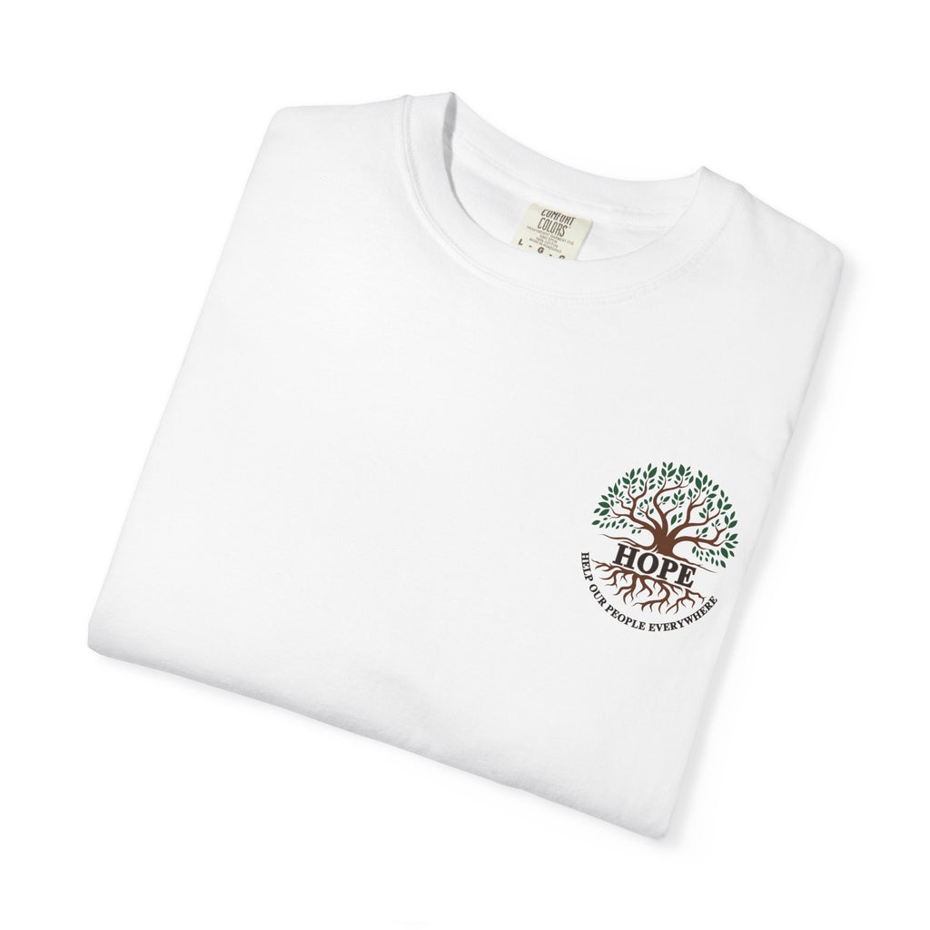 Hope Tree T-Shirt — "Help Our People Everywhere" Comfort Tee