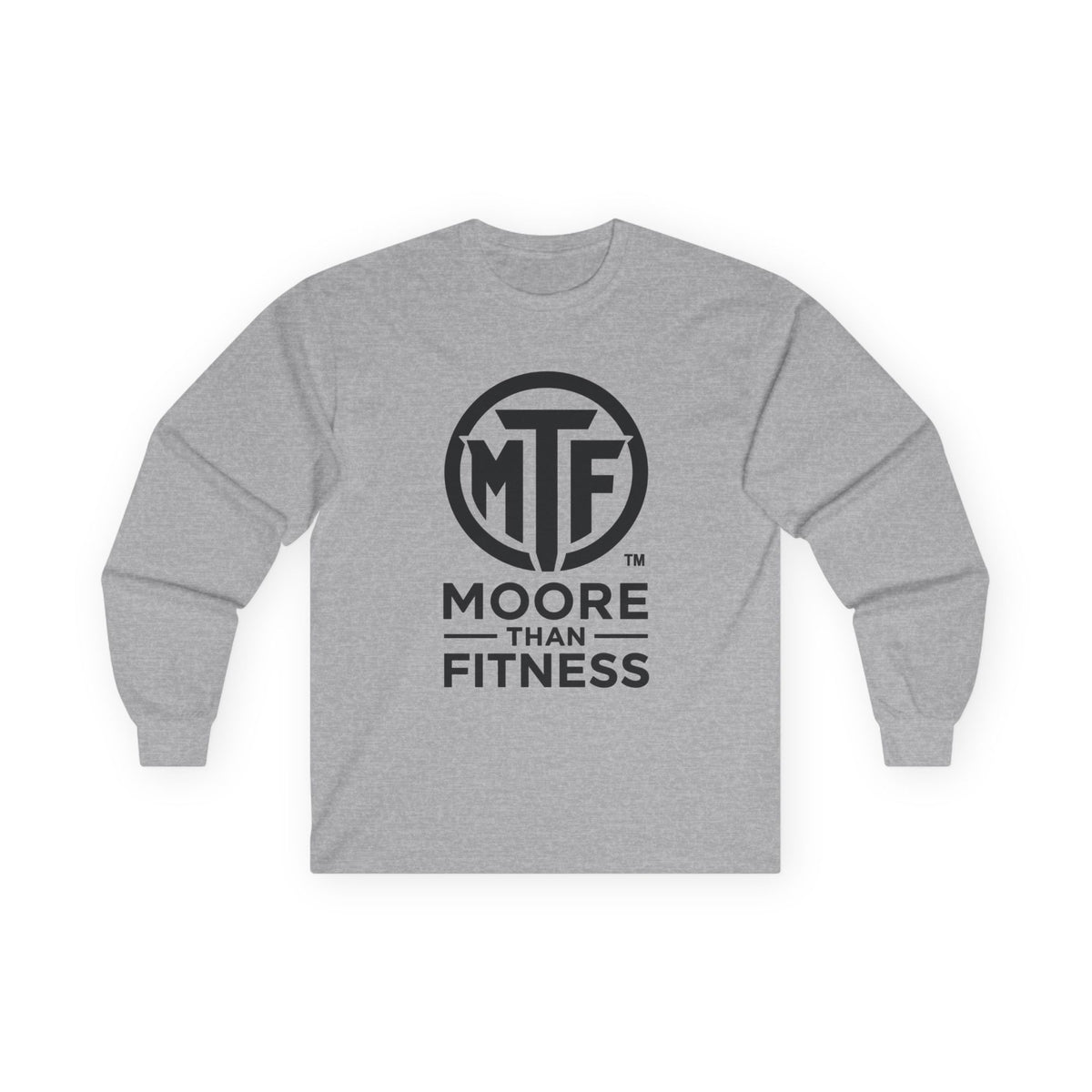 Moore Than Fitness Long Sleeve Tee — MTF Logo Athletic Shirt