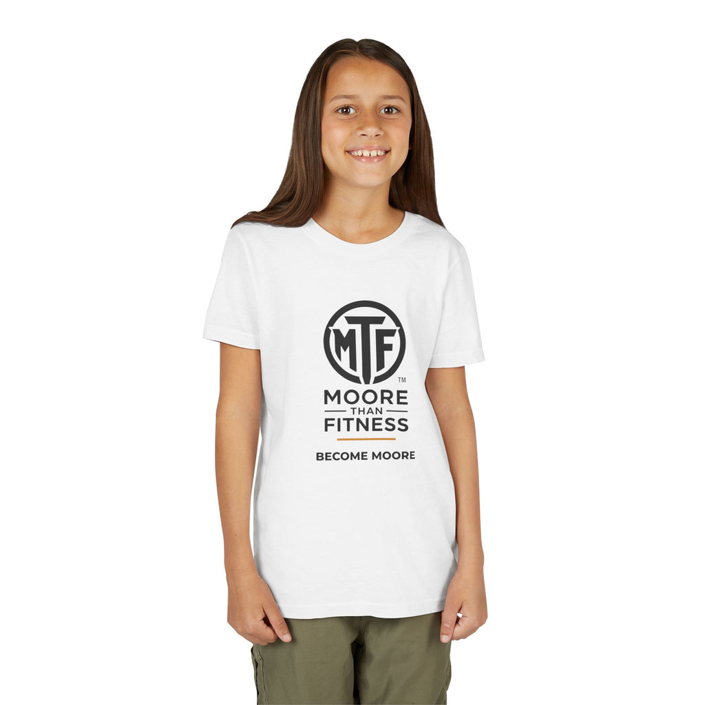 Youth Tee — Moore Than Fitness 'Become Moore' Logo Tee (Move With Purpose)