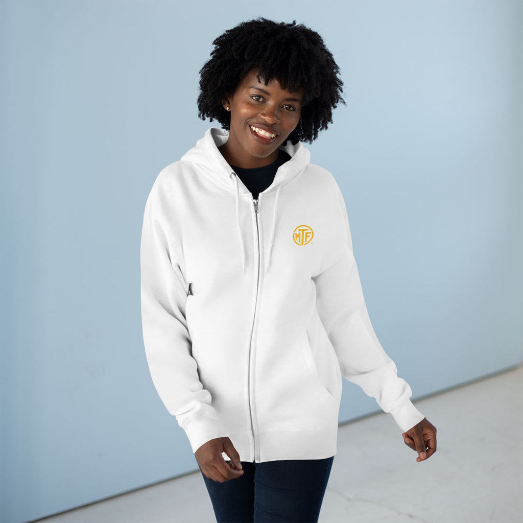 Move With Purpose Zip Hoodie — Moore Than Fitness Logo Fitness Hoodie