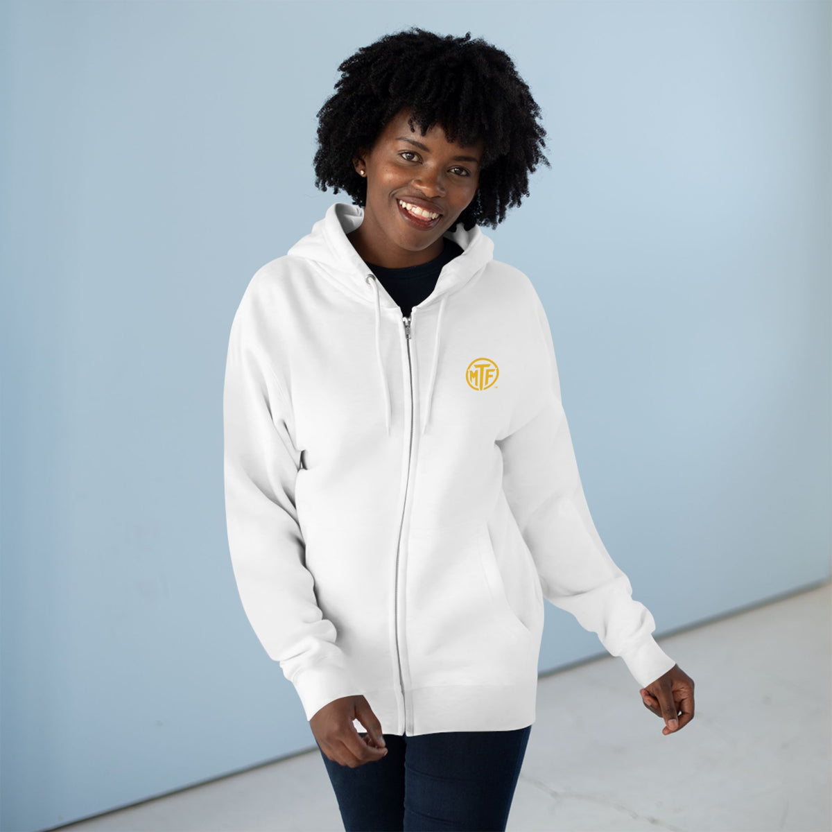 Move With Purpose Zip Hoodie — Moore Than Fitness Logo Fitness Hoodie