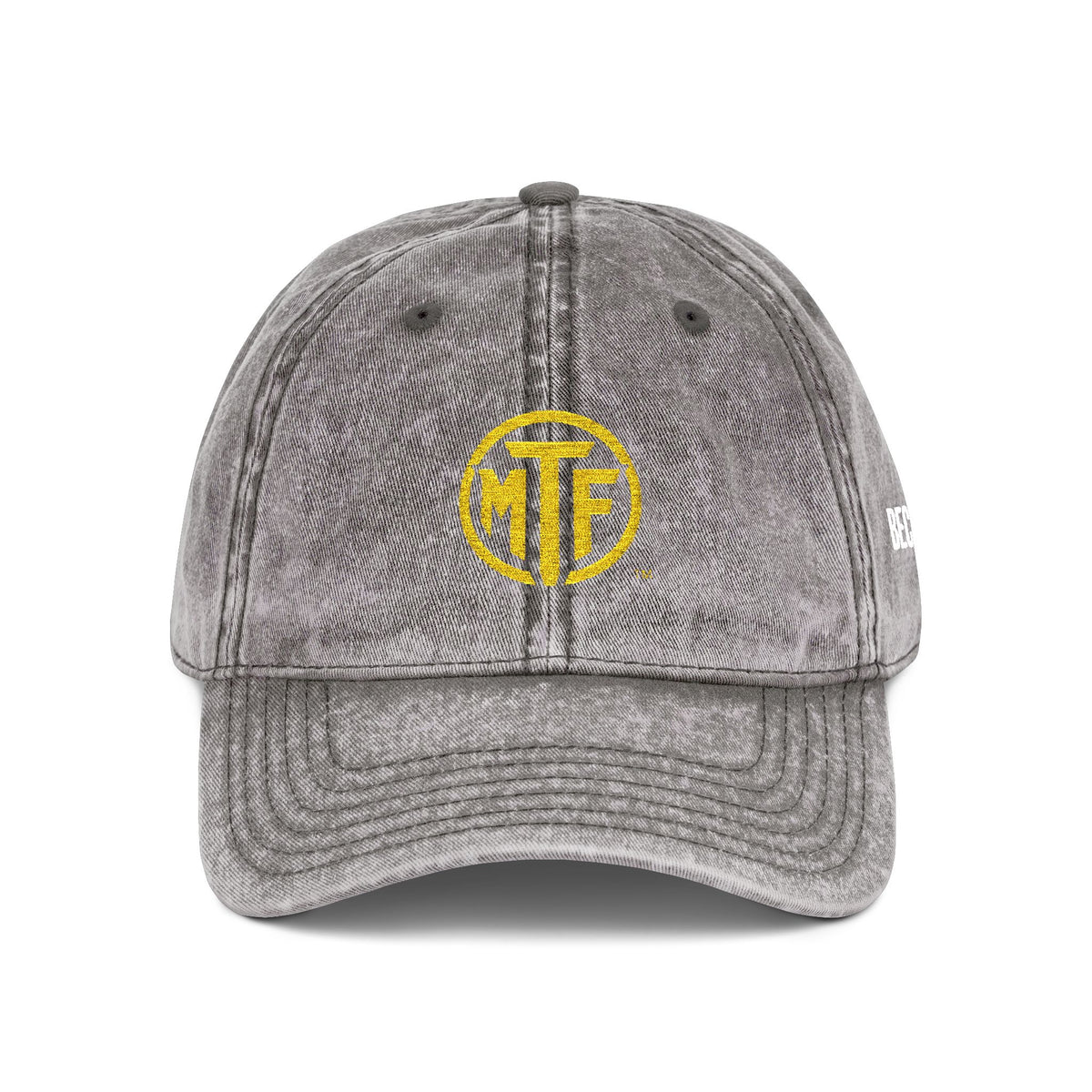 Vintage Embroidered Cap — Distressed Monogram Dad Hat