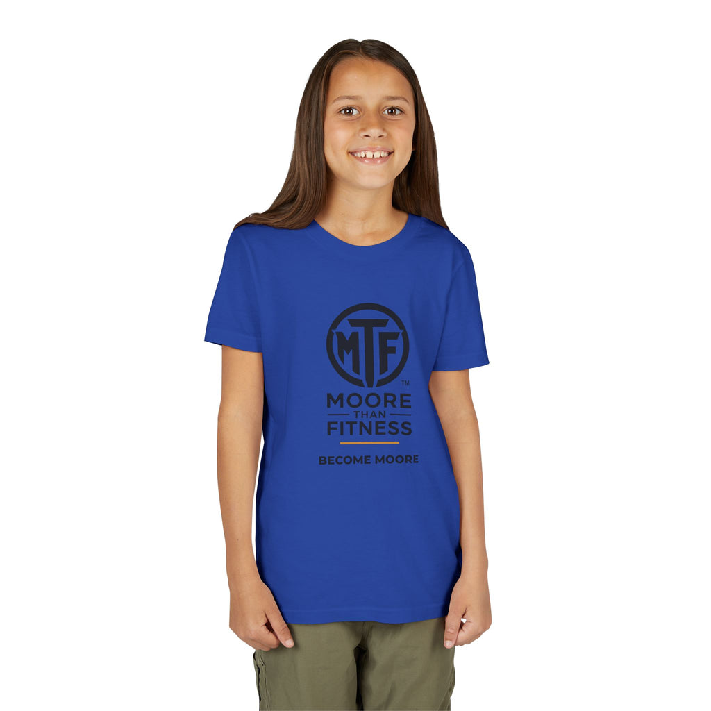 Youth Tee — Moore Than Fitness 'Become Moore' Logo Tee (Move With Purpose)