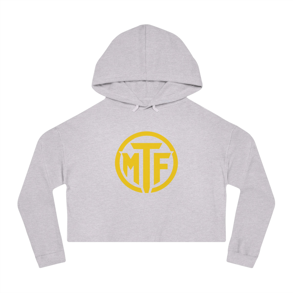 Moore Fitness Cropped Hoodie — "Protect Your Peace, Pursue Your Progress" Women's Athletic Hoodie