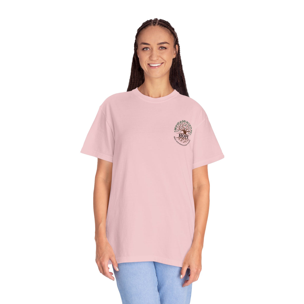 Hope Tree T-Shirt — "Help Our People Everywhere" Comfort Tee