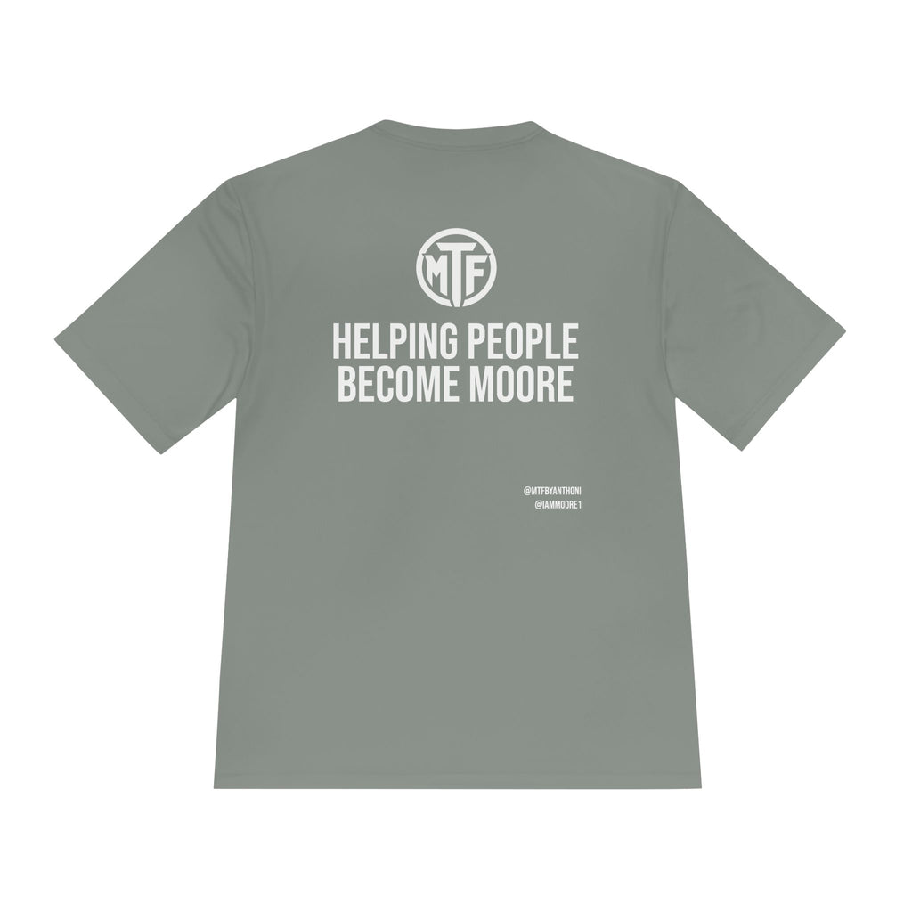 Moore Fitness 'Helping People Become More' Moisture-Wicking Tee