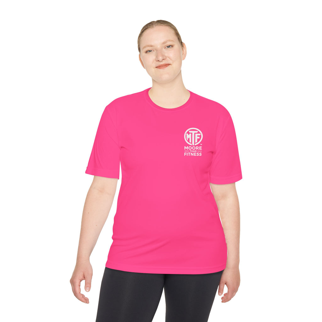 Moore Fitness 'Helping People Become More' Moisture-Wicking Tee