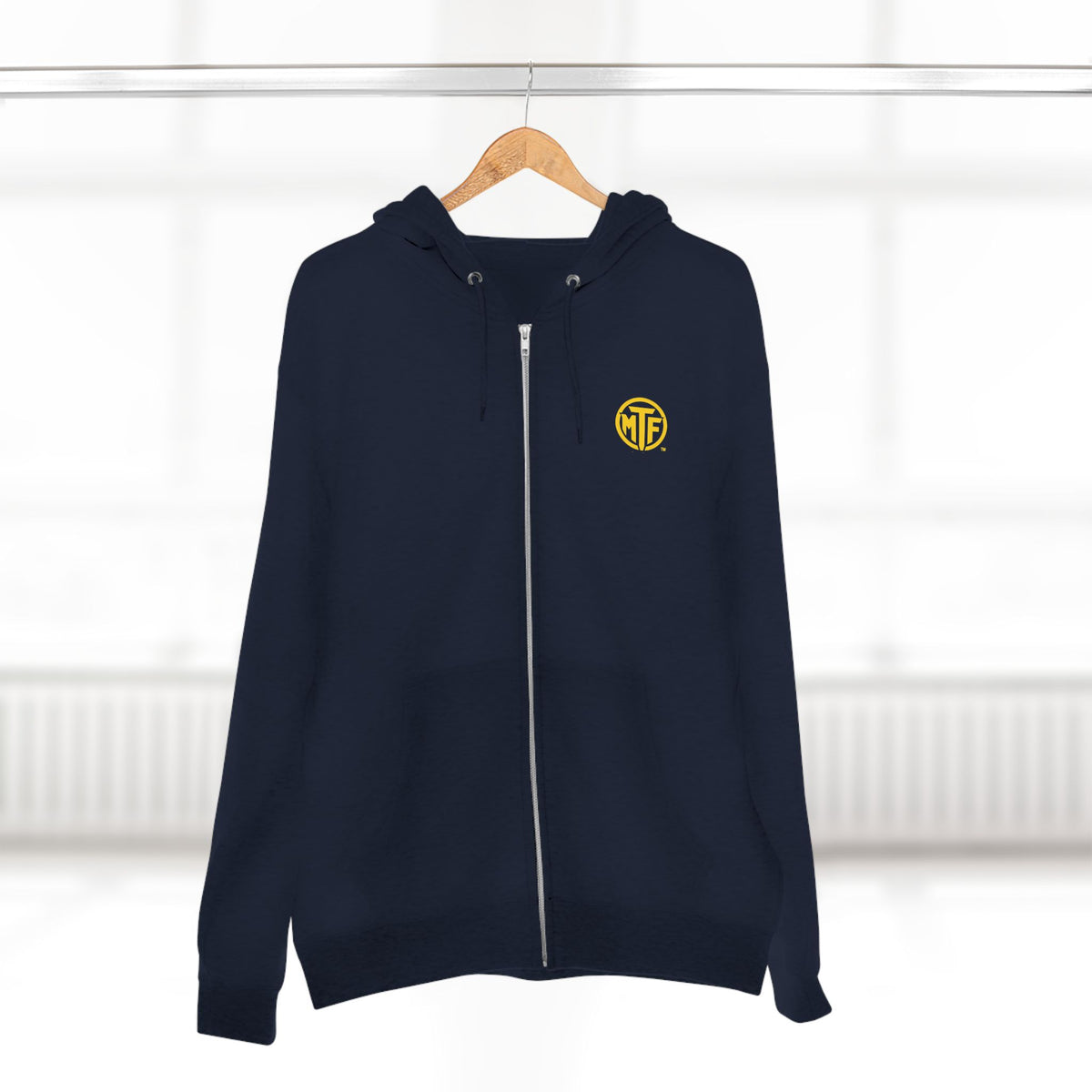 Move With Purpose Zip Hoodie — Moore Than Fitness Logo Fitness Hoodie