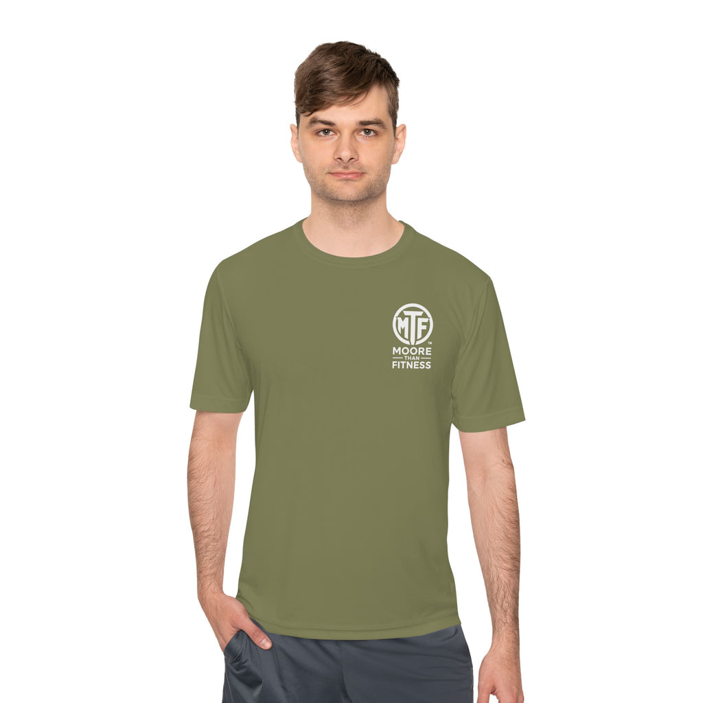 Moore Fitness 'Helping People Become More' Moisture-Wicking Tee
