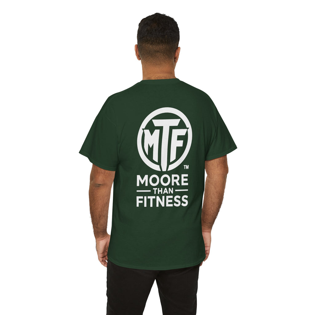Moore Than Fitness Logo T‑Shirt — Gym Tee with MTF Emblem