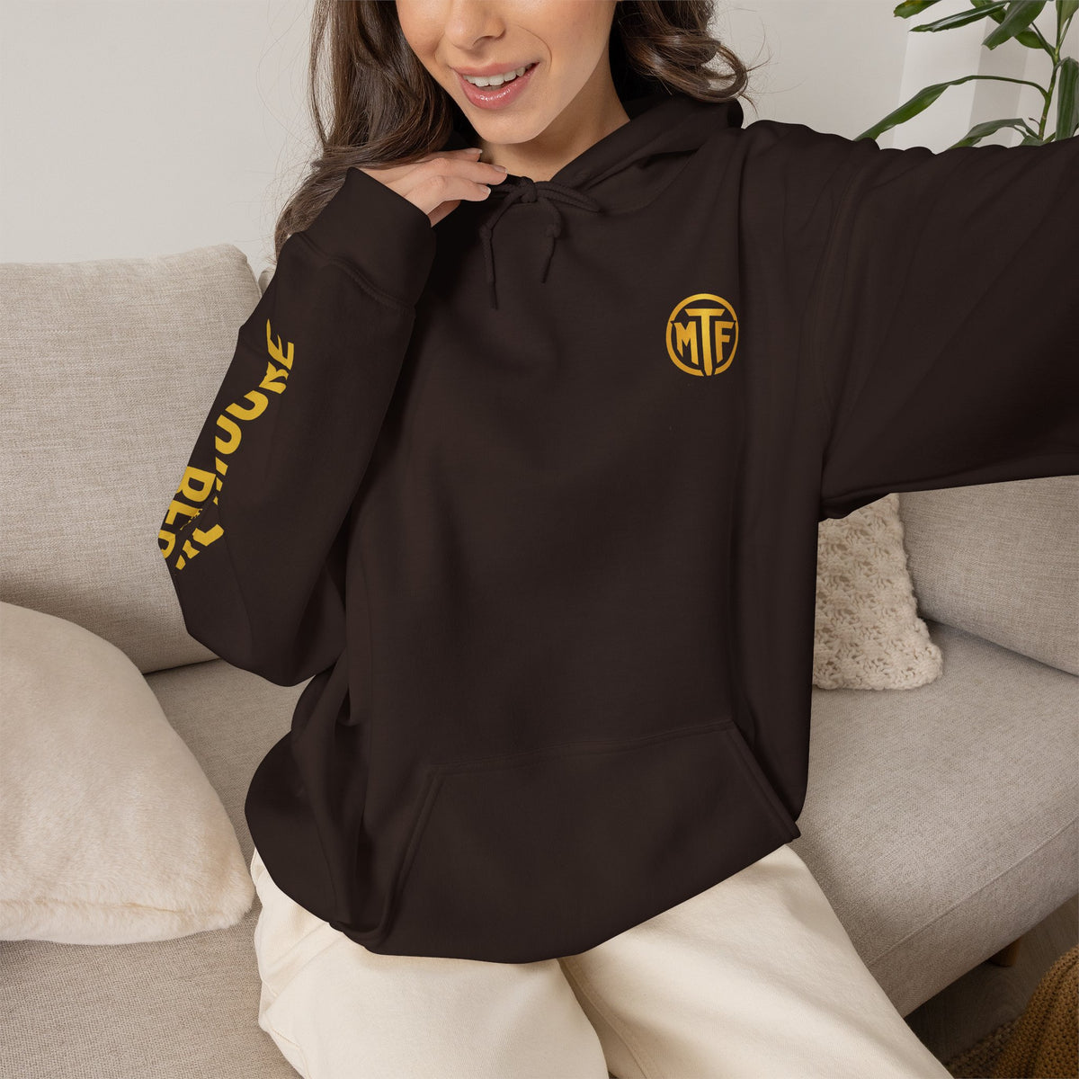 Signature Moore Than Fitness Logo Hoodie — "Become Moore" Sleeve Pullover