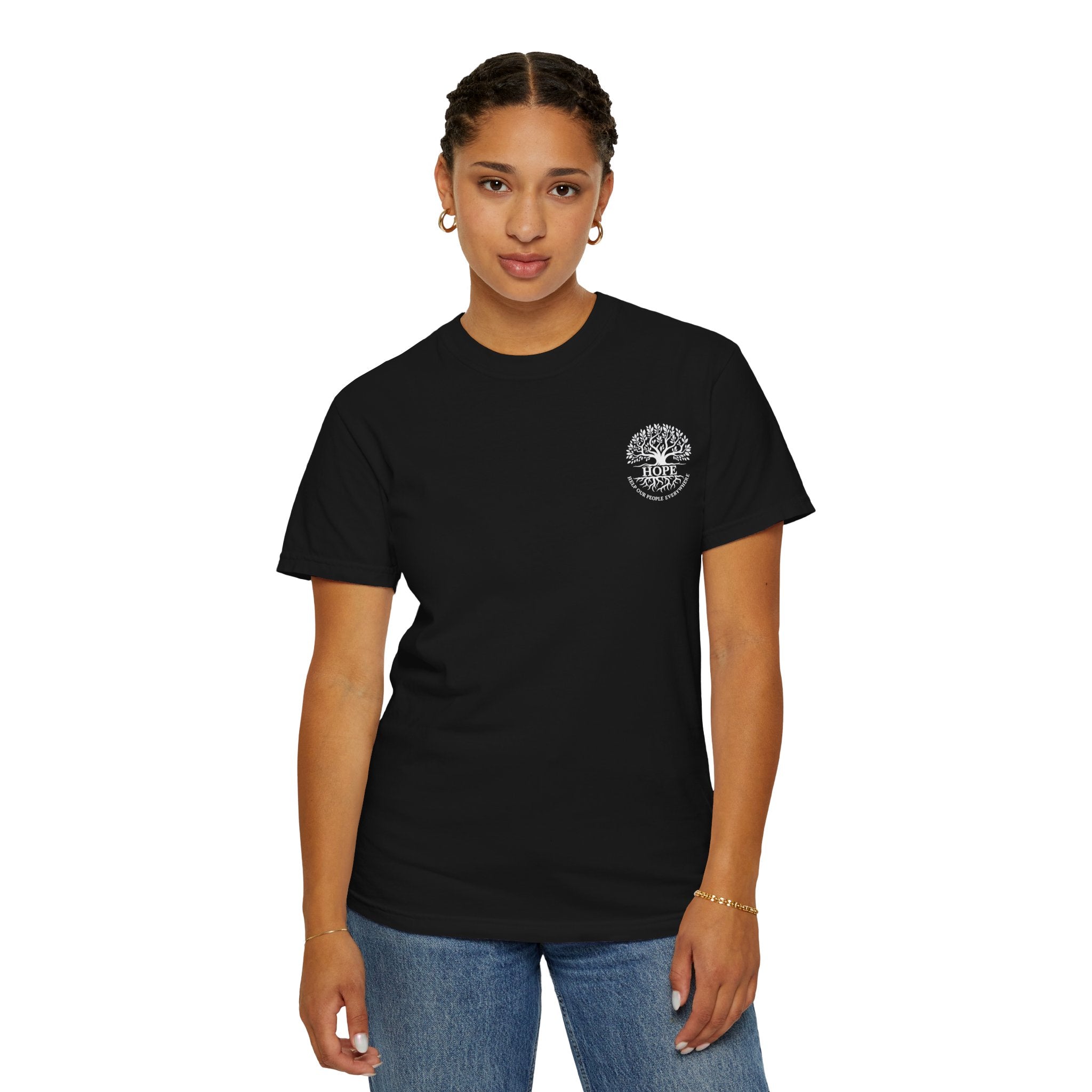 Hope Tree T-Shirt — "Help Our People Everywhere" Comfort Tee