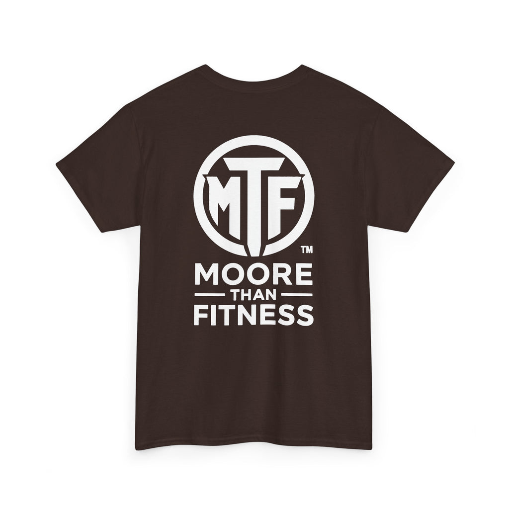 Moore Than Fitness Logo T‑Shirt — Gym Tee with MTF Emblem