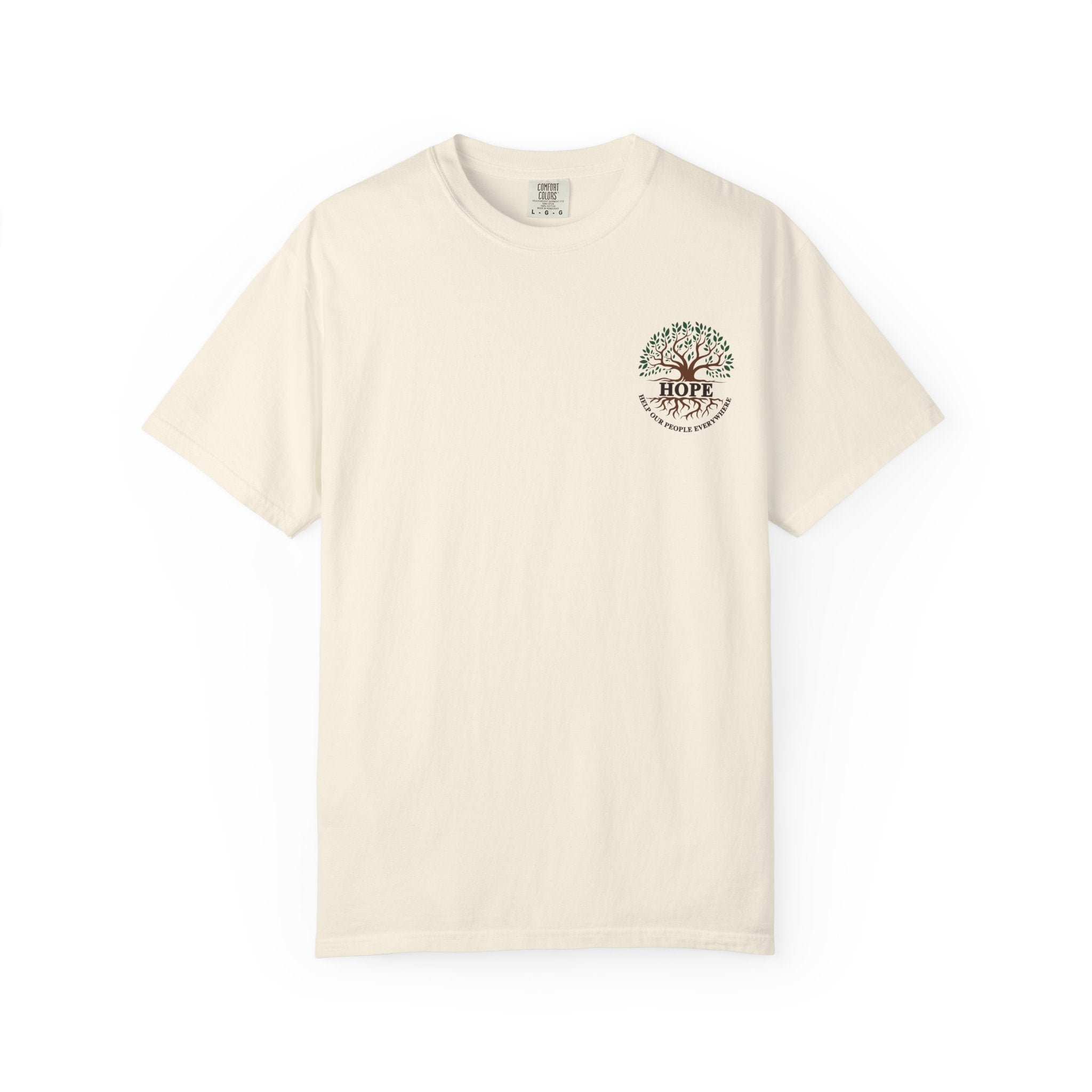 Hope Tree T-Shirt — "Help Our People Everywhere" Comfort Tee