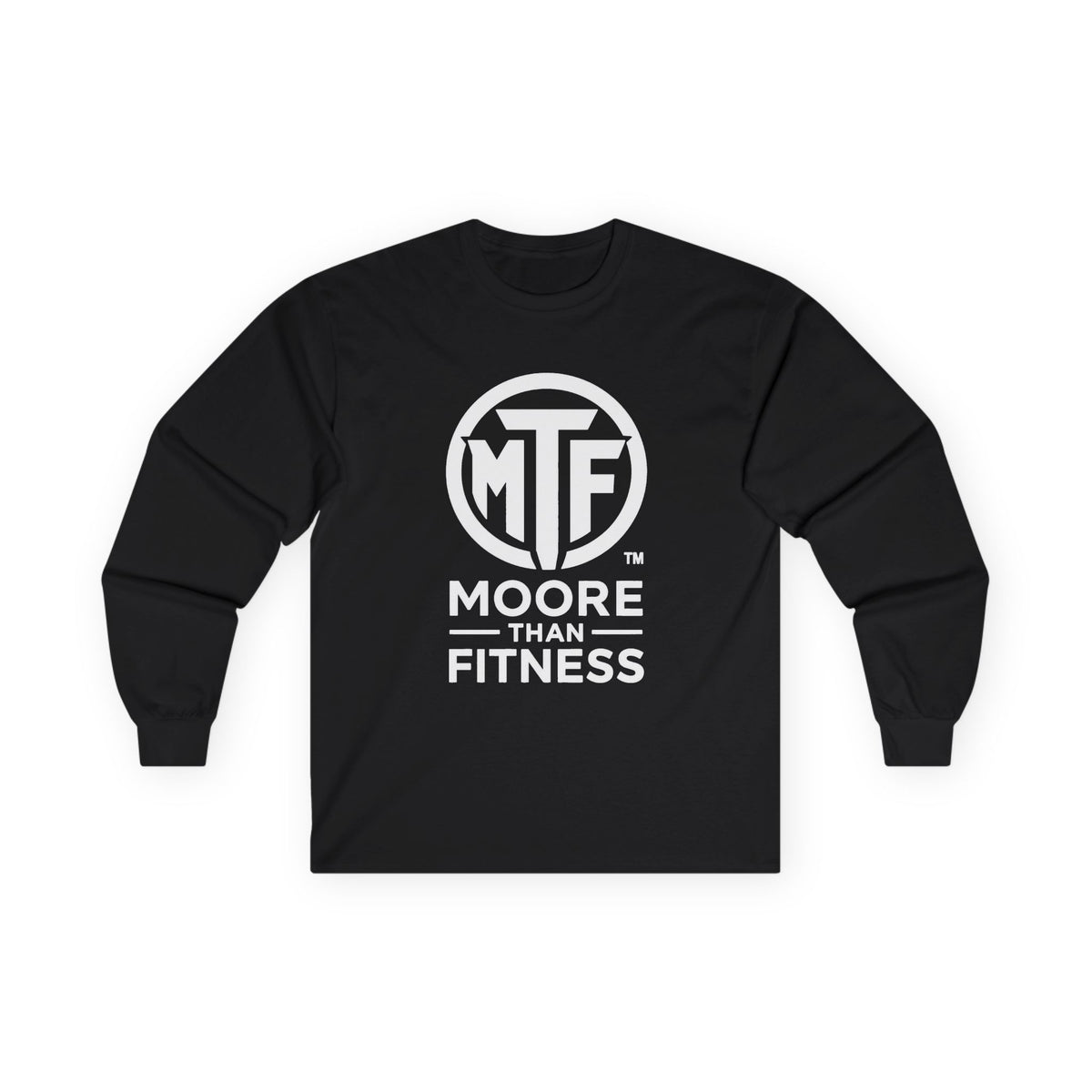 Moore Than Fitness Long Sleeve Tee — MTF Logo Athletic Shirt