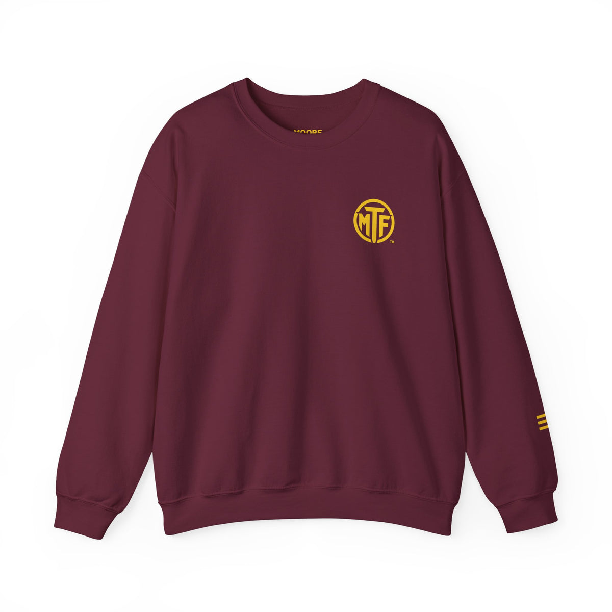 Crewneck Sweatshirt — "Unfinished by Design" Minimal Logo Pullover