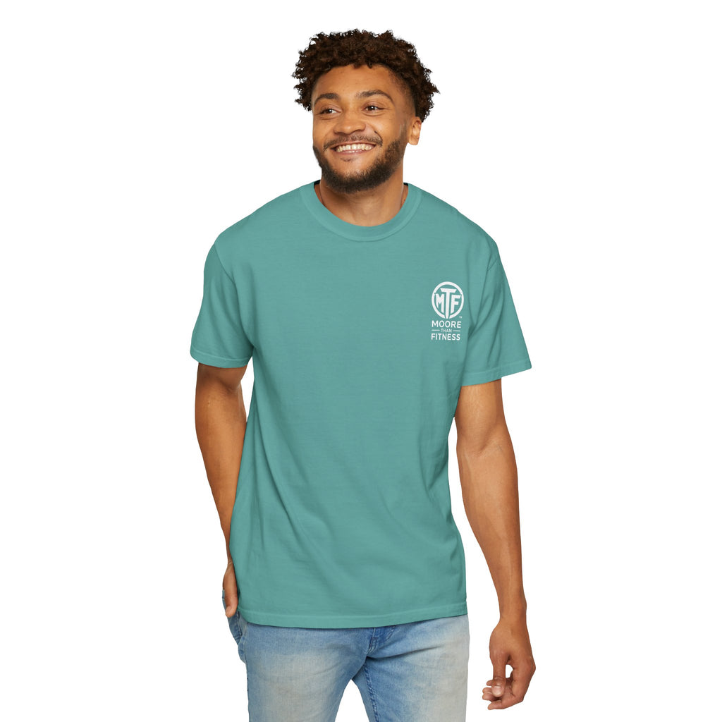 Discipline Builds Strength Purpose Builds Legacy T-Shirt — Moore Fitness Motivational Tee