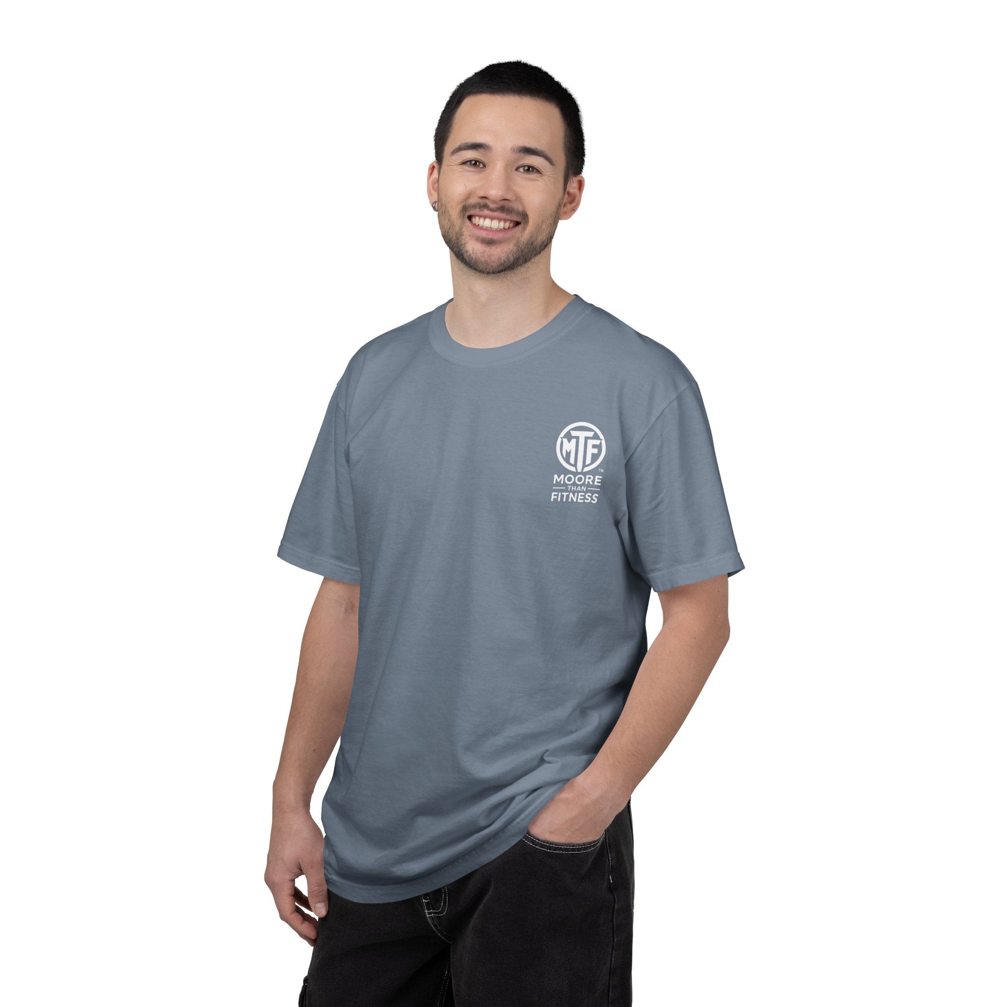 Discipline Builds Strength Purpose Builds Legacy T-Shirt — Moore Fitness Motivational Tee