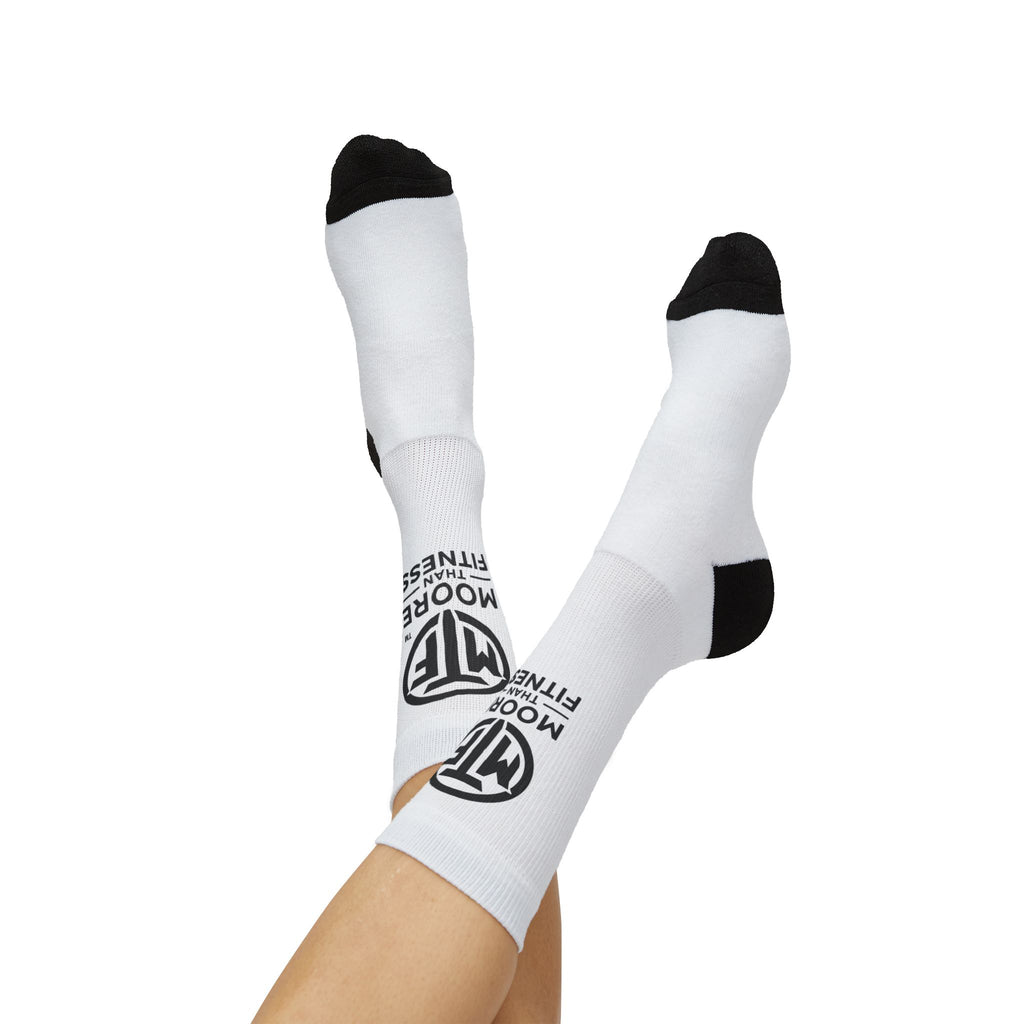 Moore Fitness Sublimation Crew Socks – Branded Athletic Performance Socks