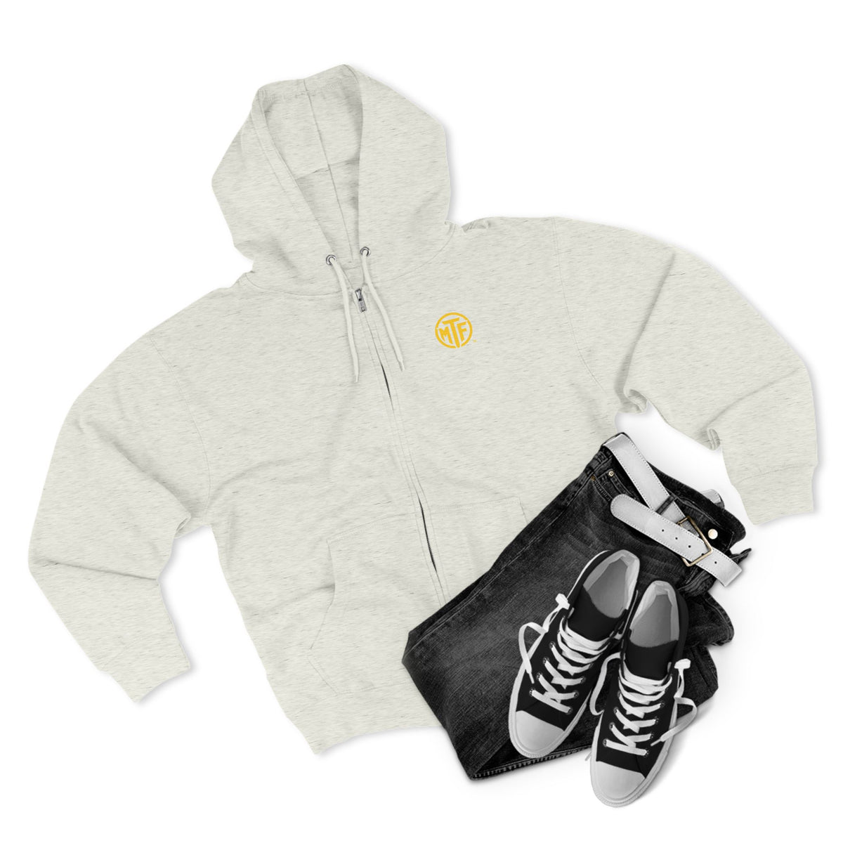 Move With Purpose Zip Hoodie — Moore Than Fitness Logo Fitness Hoodie