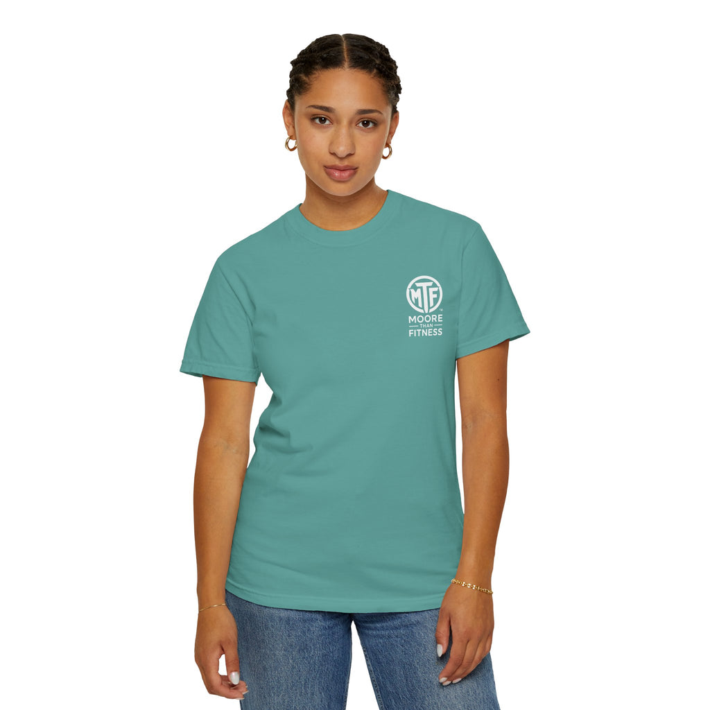 Discipline Builds Strength Purpose Builds Legacy T-Shirt — Moore Fitness Motivational Tee