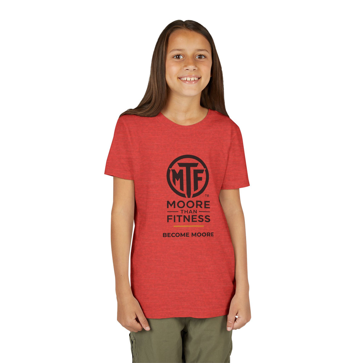 Youth Tee — Moore Than Fitness 'Become Moore' Logo Tee (Move With Purpose)