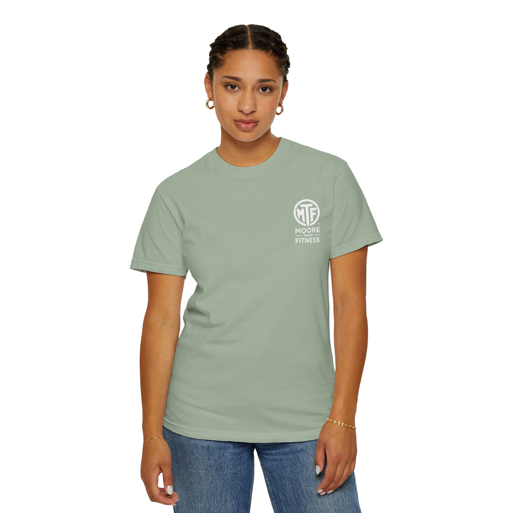 Discipline Builds Strength Purpose Builds Legacy T-Shirt — Moore Fitness Motivational Tee