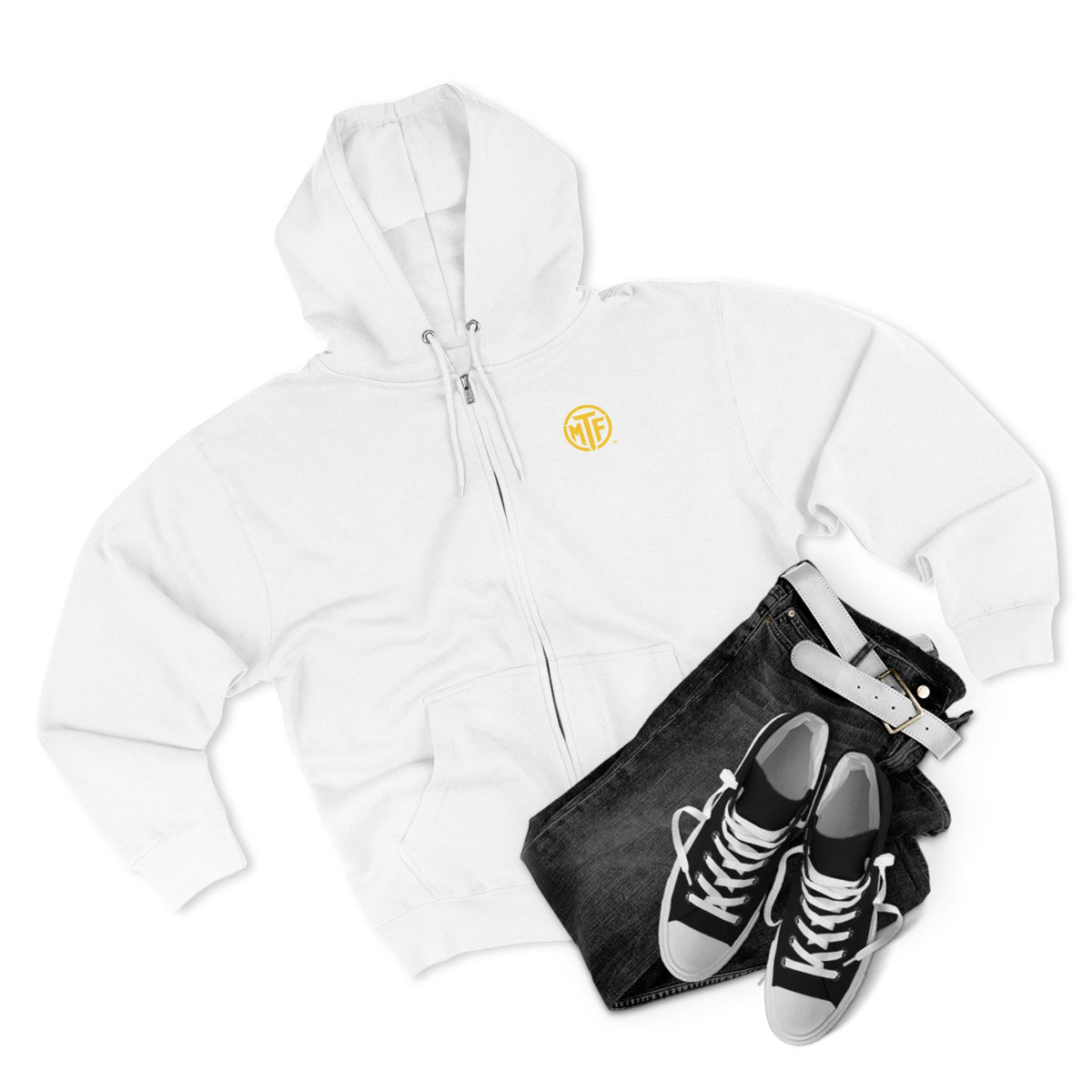 Move With Purpose Zip Hoodie — Moore Than Fitness Logo Fitness Hoodie