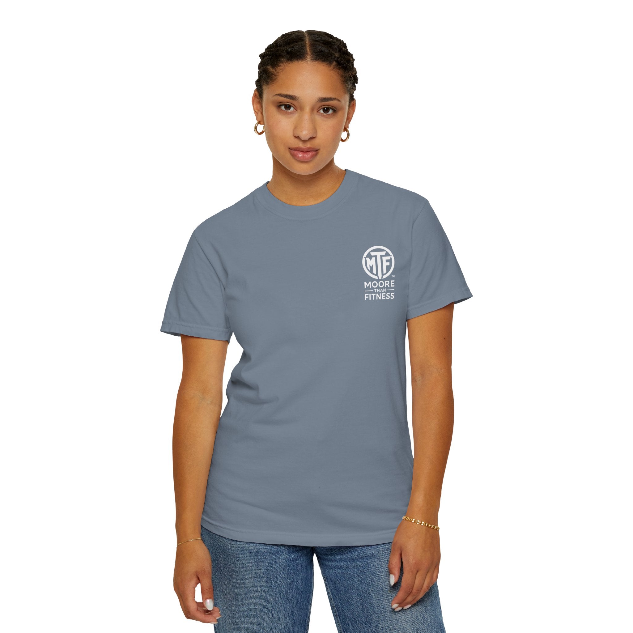 Discipline Builds Strength Purpose Builds Legacy T-Shirt — Moore Fitness Motivational Tee